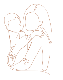 Une femme et son enfant